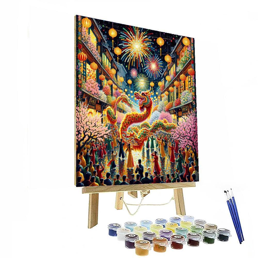 Tết Festival - Ho Chi Minh City, Vietnam Painting Number Kit