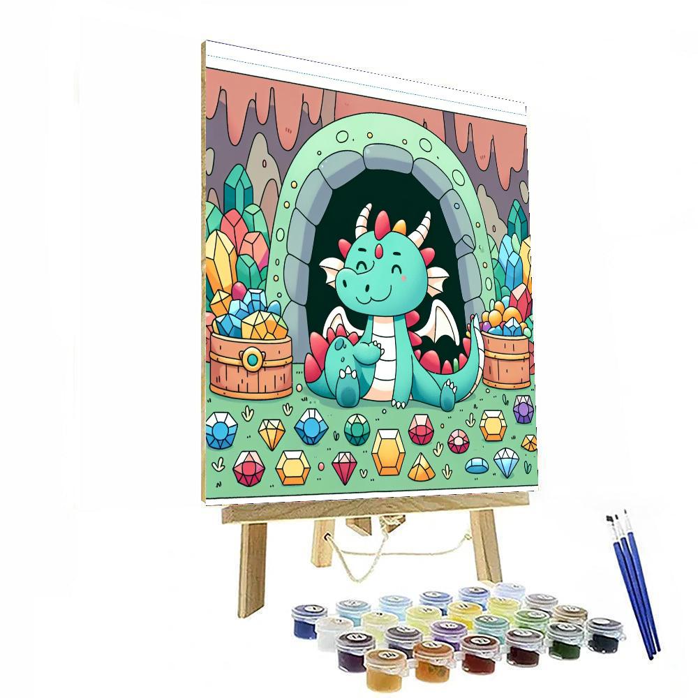 Mystical Dragon Cave Paint By Numbers Art
