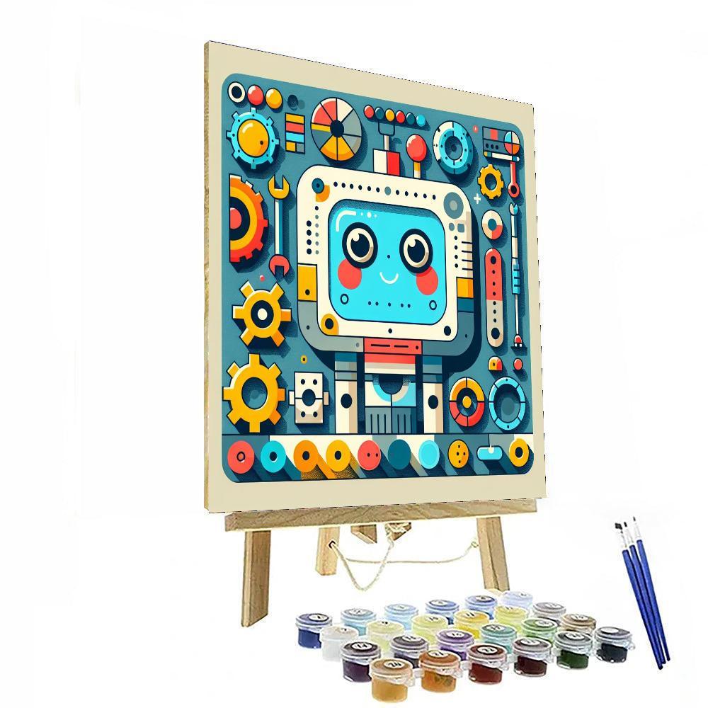 Robot Invention Station Paint By Color