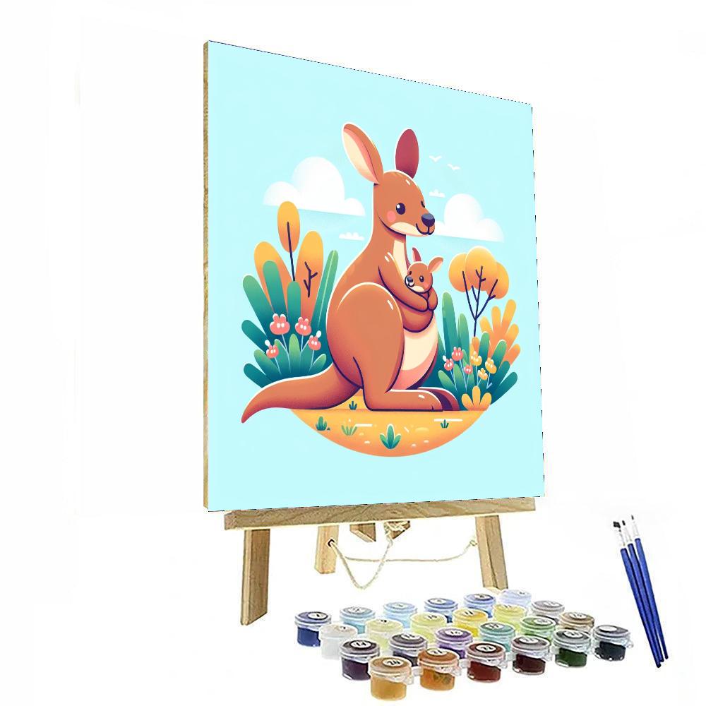 Caring Kangaroo Numbered Painting Kits