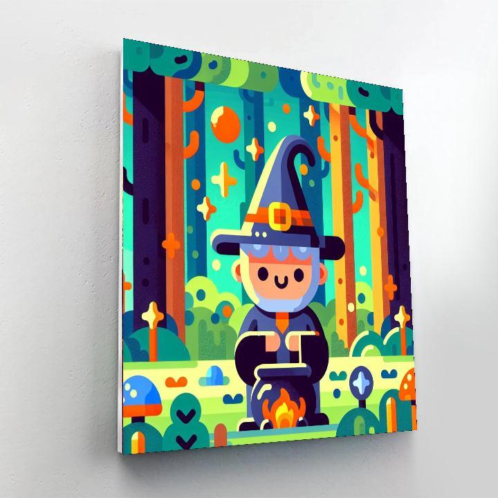 Fantasy Wizard World Painting By Numbers Kit