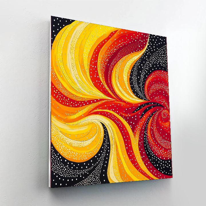 Yayoi Kusama Inspired Visionary Swirls  DIY Paint By Numbers