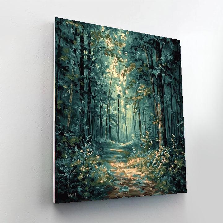 Ivan Shishkin Inspired Ethereal Forest Enchantment  Paint By Color