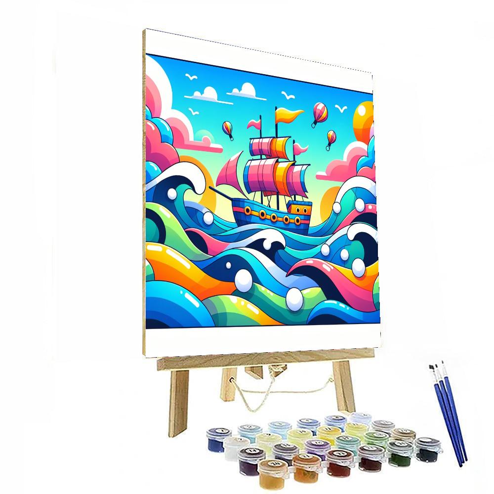 Joyful Journey On The Sea Paint By Numbers Art