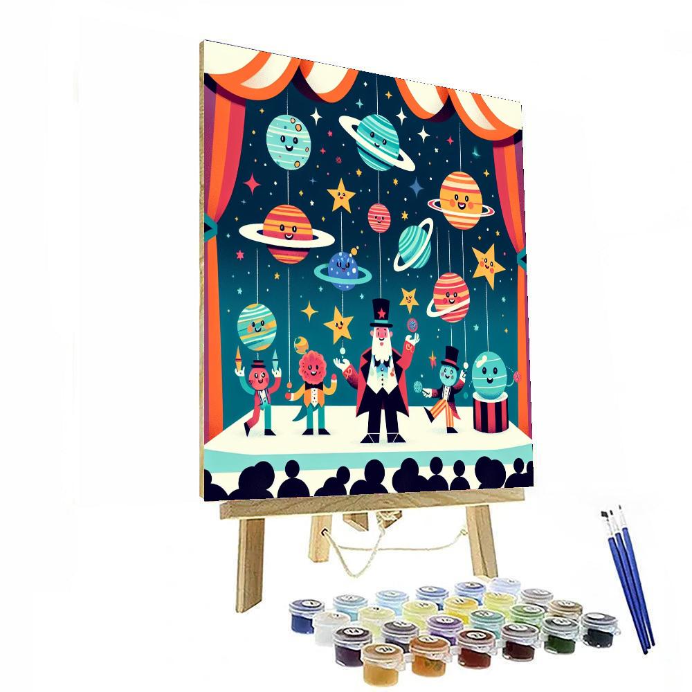 Cosmic Circus Paint By Numbers Art