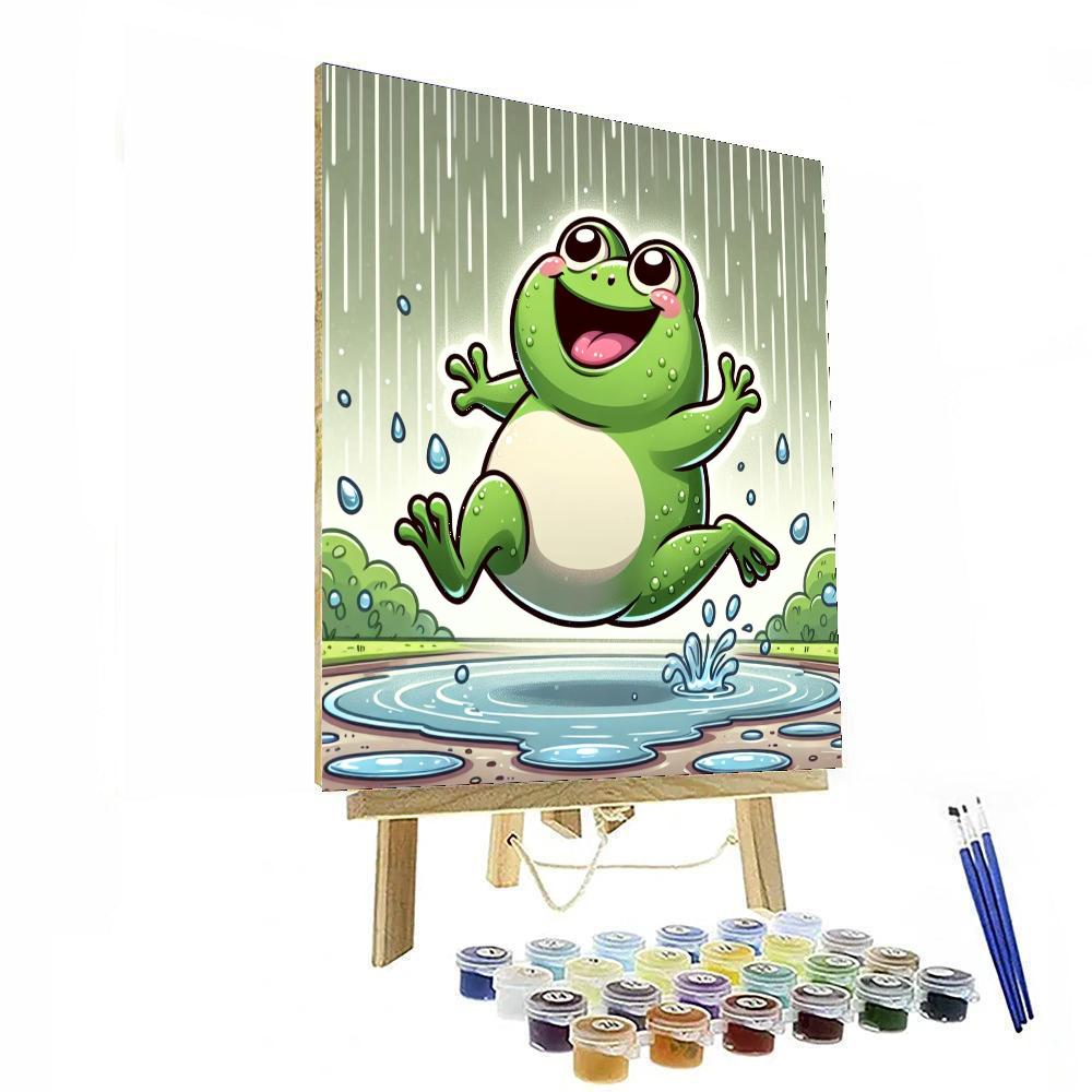 Frog's Rainy Day Frolic Numbered Painting Kits