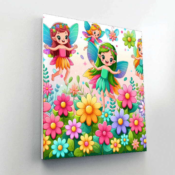 Fairy Garden Delights Painting Number Kit