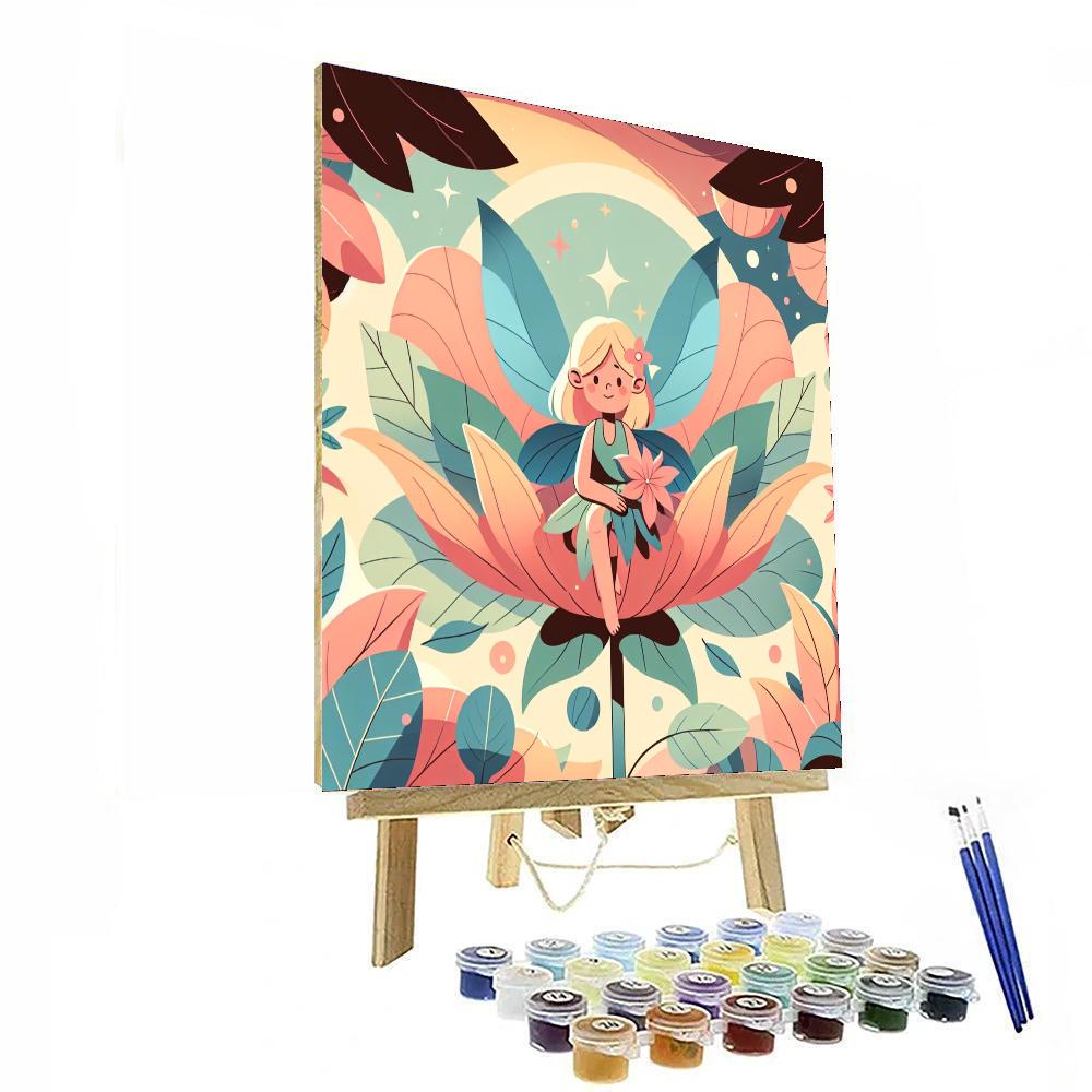 Floating Fairy Flower Numbered Painting Kits
