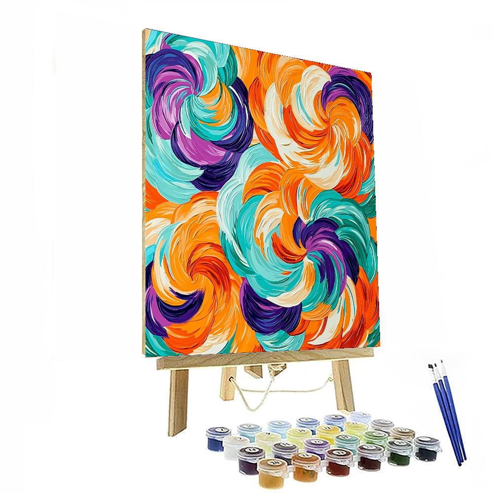 Frida Kahlo Inspired Mystical Whirls  Numbered Painting Kits