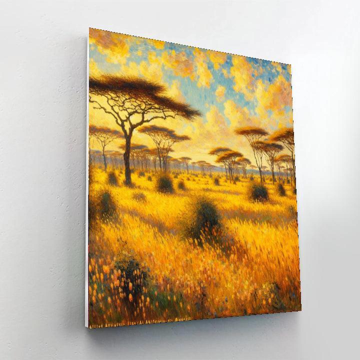 Golden Savanna Safari Paint By Numbers