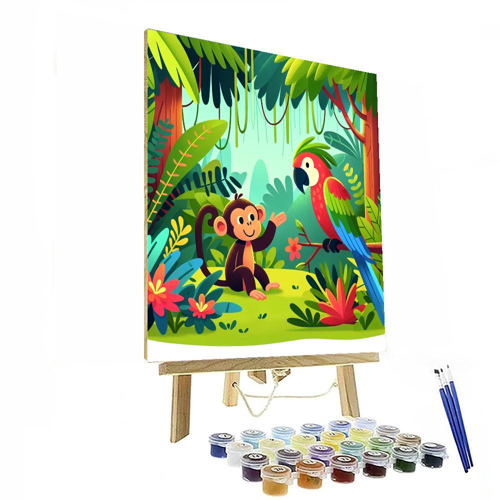 Wild Jungle Trek Number Painting