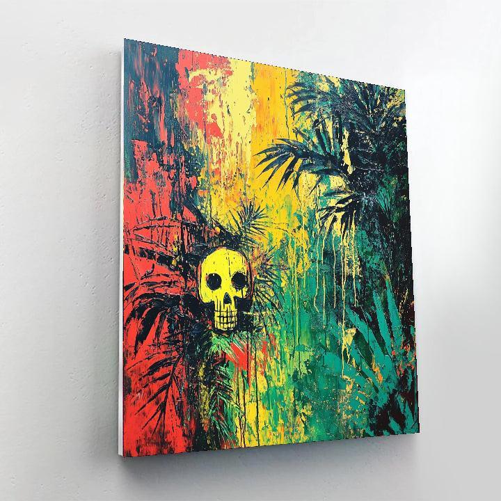 Jean-Michel Basquiat Inspired Whimsical Jungle Symphony  Painting By Numbers Kit