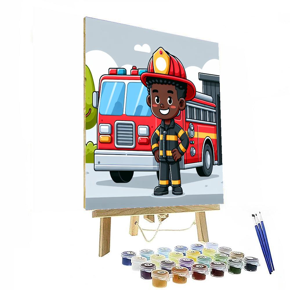Fantastic Firefighter Painting By Numbers Kit