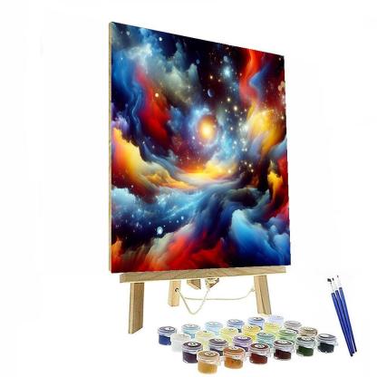 Abstract Cosmic Voyage Paint By Number