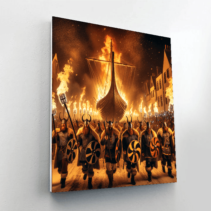 Up Helly Aa Fire Festival - Lerwick Painting By Numbers Kit