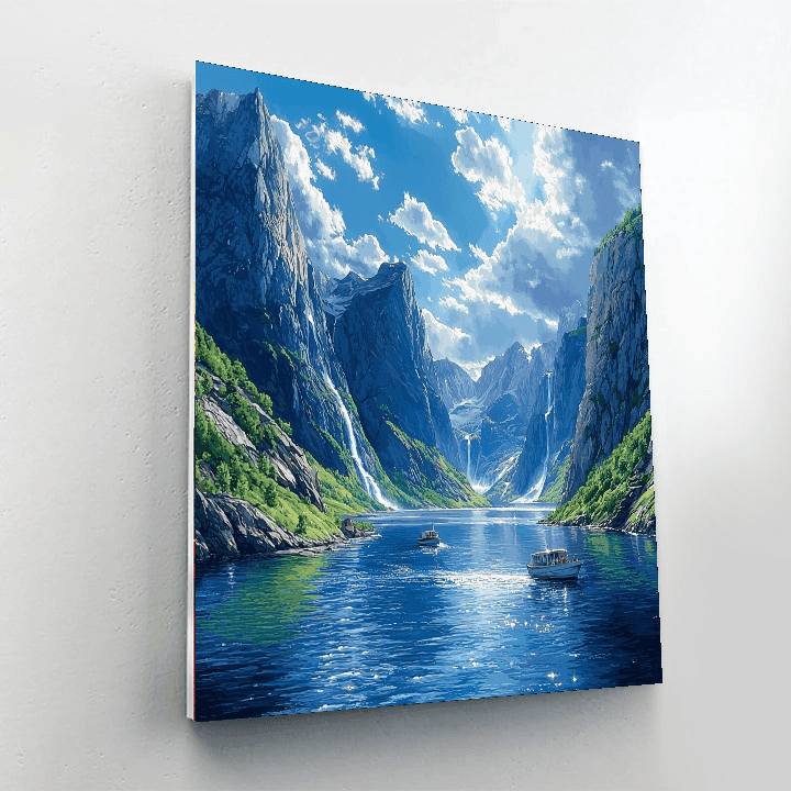 Norwegian Fjords Numbered Painting Kits