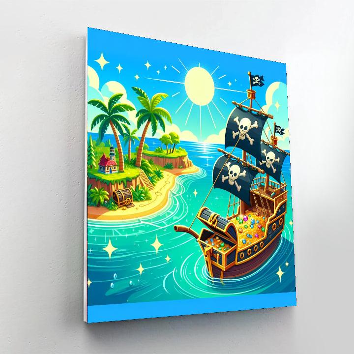 Pirate's Plunder Painting Number Kit