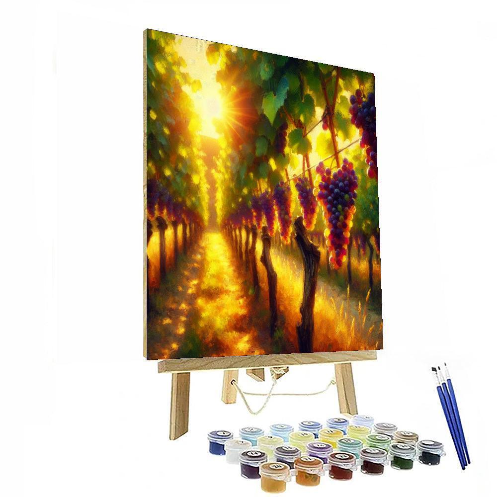 Summer Vineyard Painting Number Kit