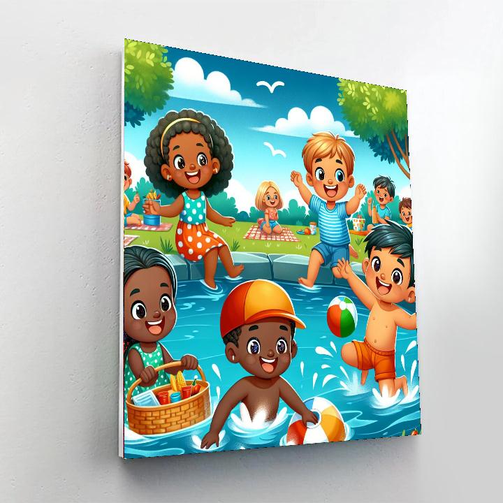 Playful Summer Days Paint By Numbers Kits