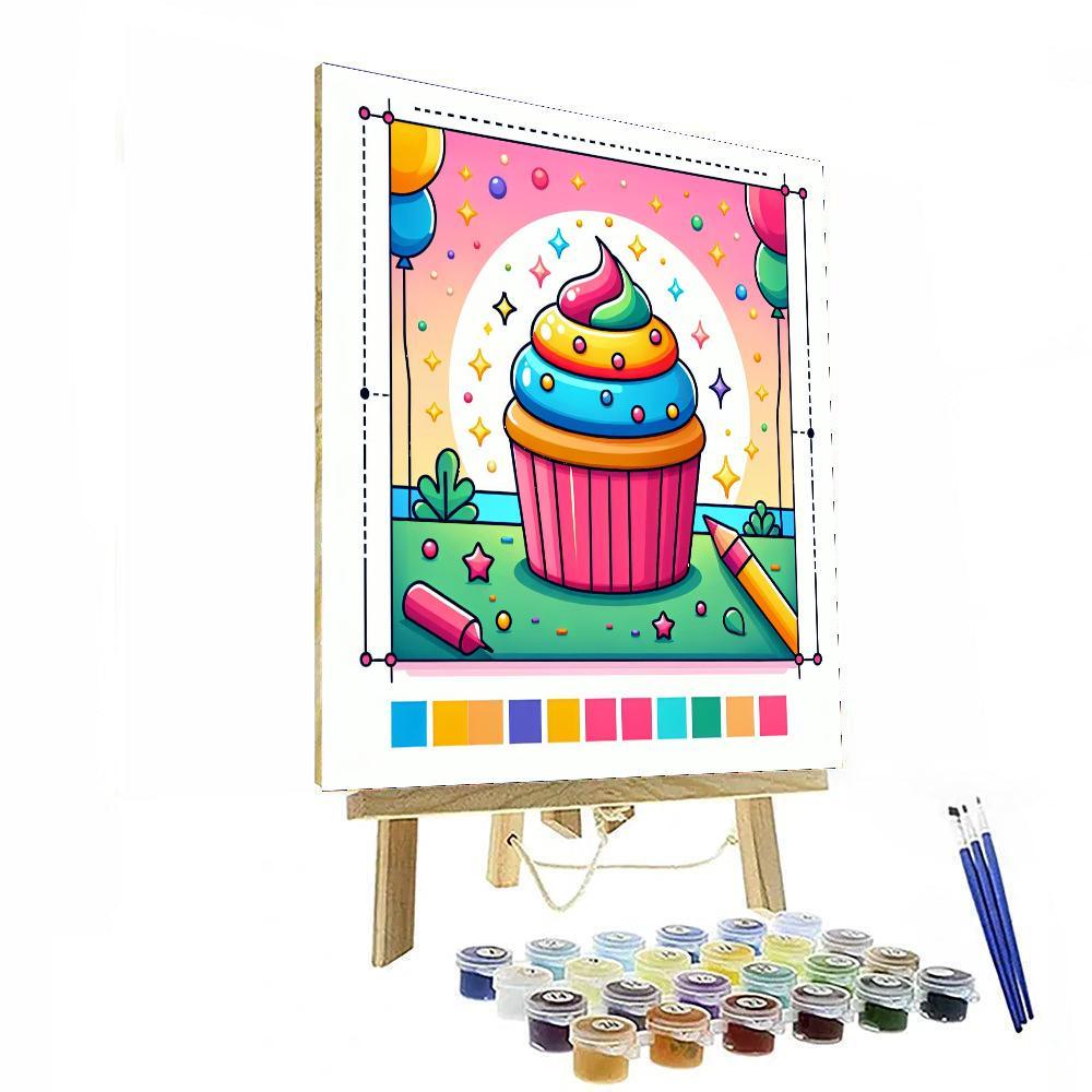 Creative Cupcake Painting Number Kit