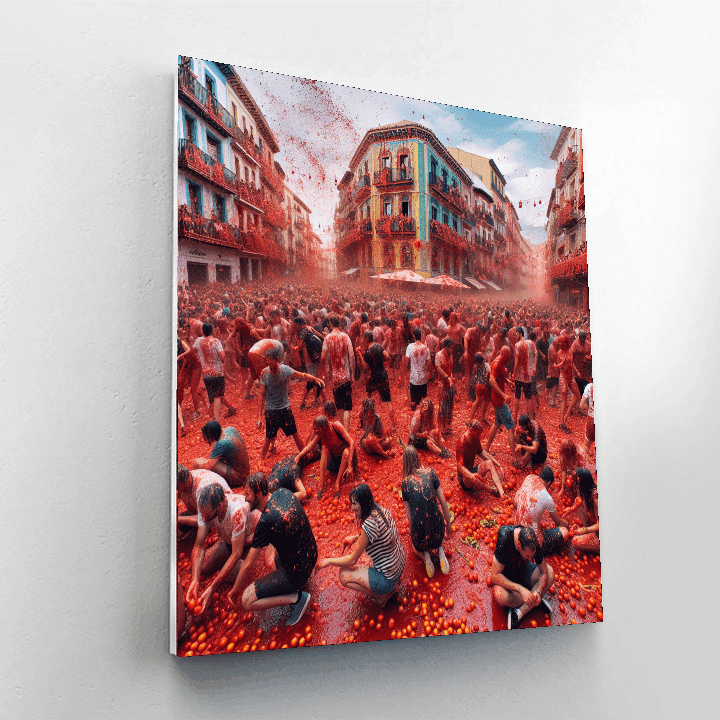 Tomatina - Buñol Paint By Numbers Art