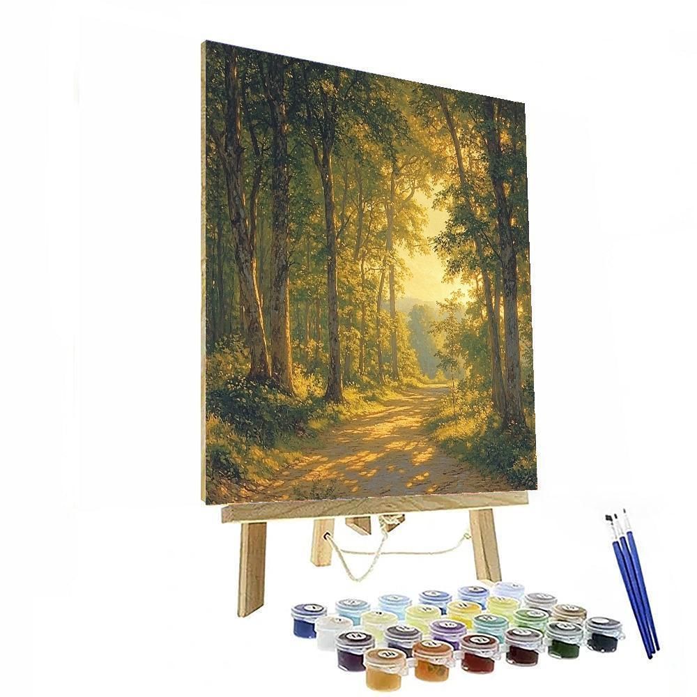 Asher Brown Durand Inspired Nostalgic Pathway  Paint By Numbers Kits