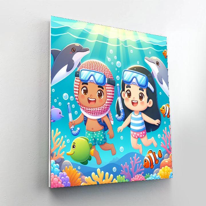 Bubbly Ocean Exploration Paint By Number
