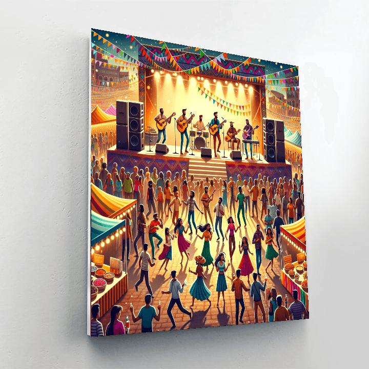 Montreal International Jazz Festival Number Painting