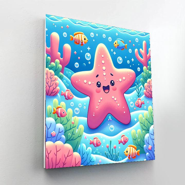 Underwater Adventure Starfish Number Painting