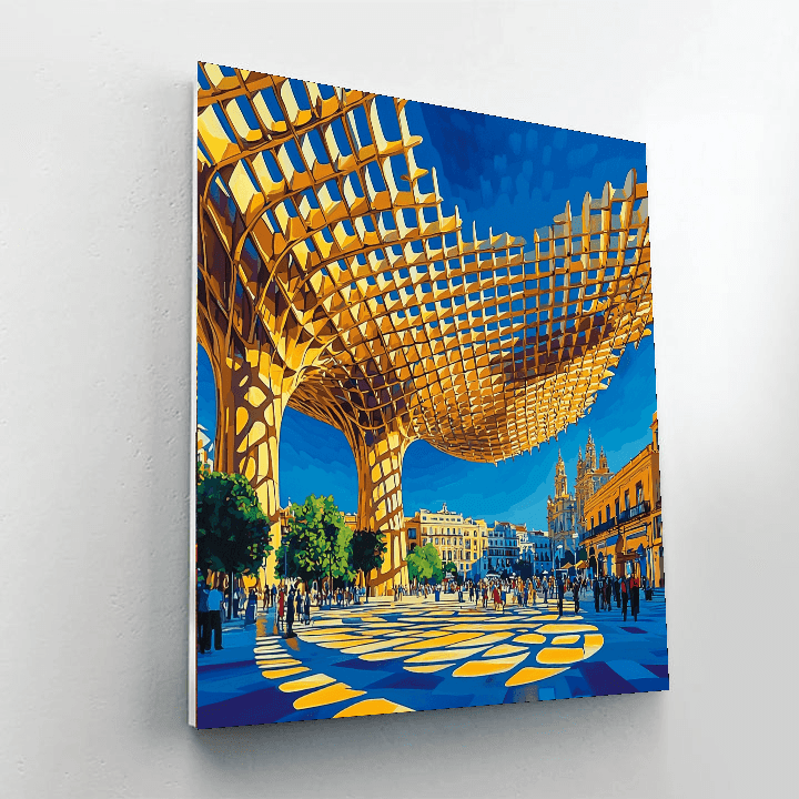 Metropol Parasol - Seville, Spain Numbered Painting Kits