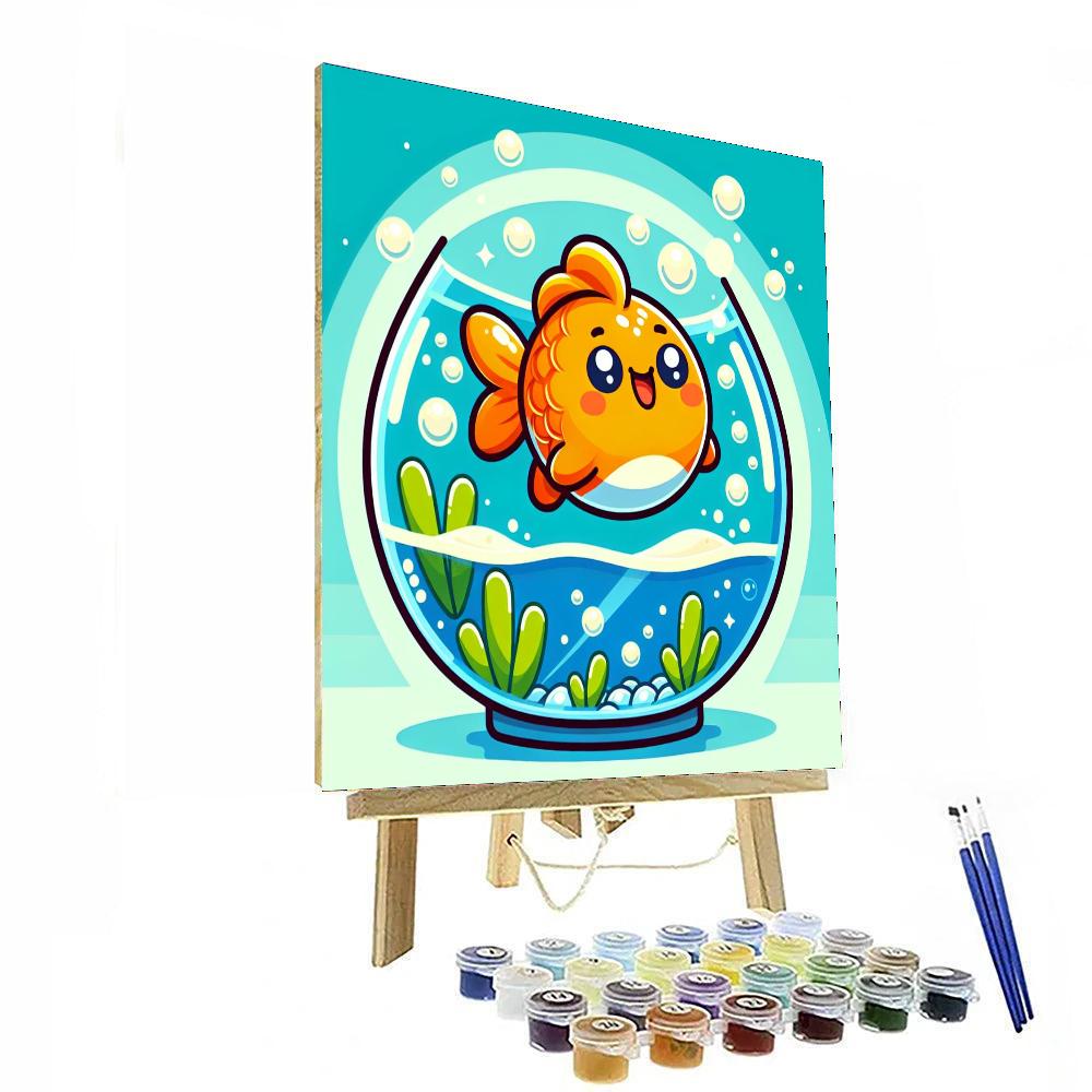 Happy Goldfish Paint By Number