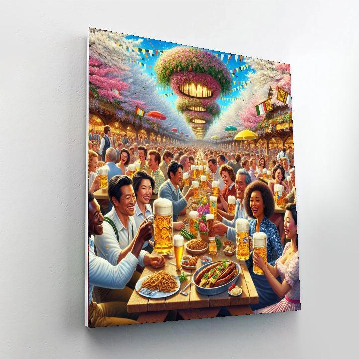 Rathskeller Beer Garden Festival - Germany Paint By Numbers Art