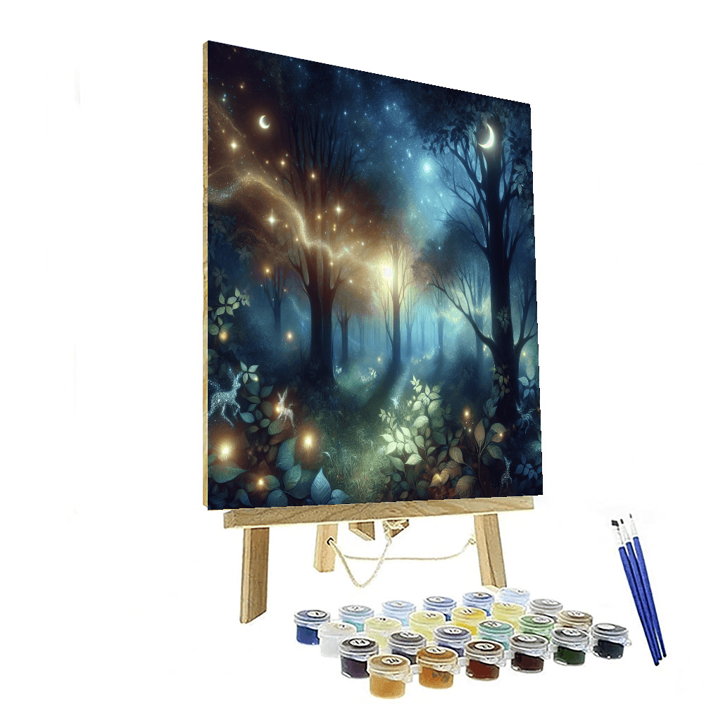 Enchanting Starlit Forest - DIY Painting By Numbers Kit – Artistry Rack