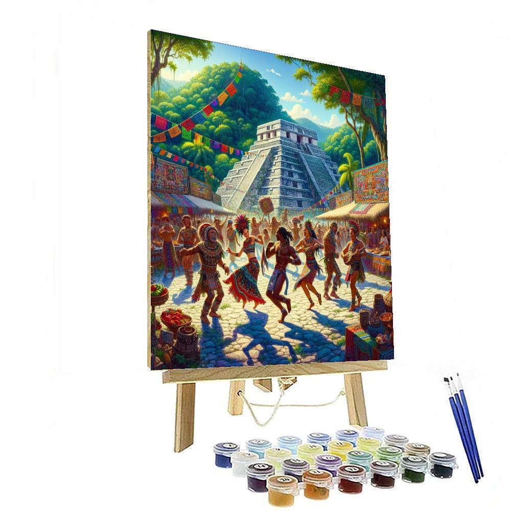 Palenque Festival - Chiapas Number Painting