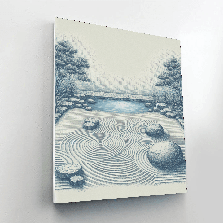 Meditative Zen Reflection Number Painting