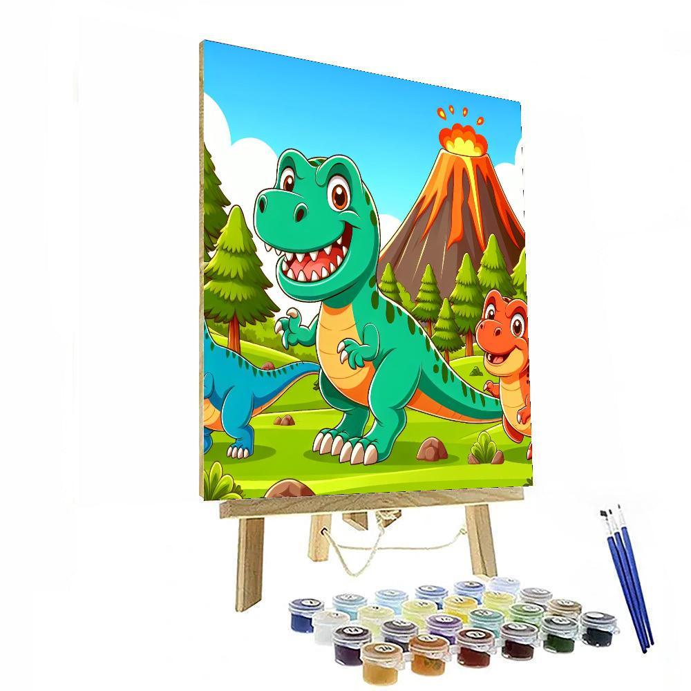 Dinosaur Exploration Expedition Numbered Painting Kits