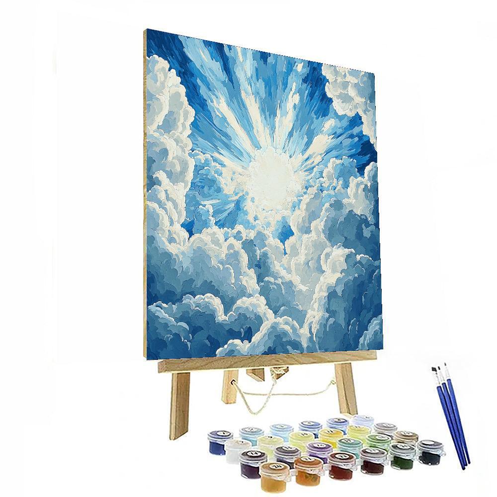 Michelangelo Inspired Renaissance Sky Spectacle  Paint By Number