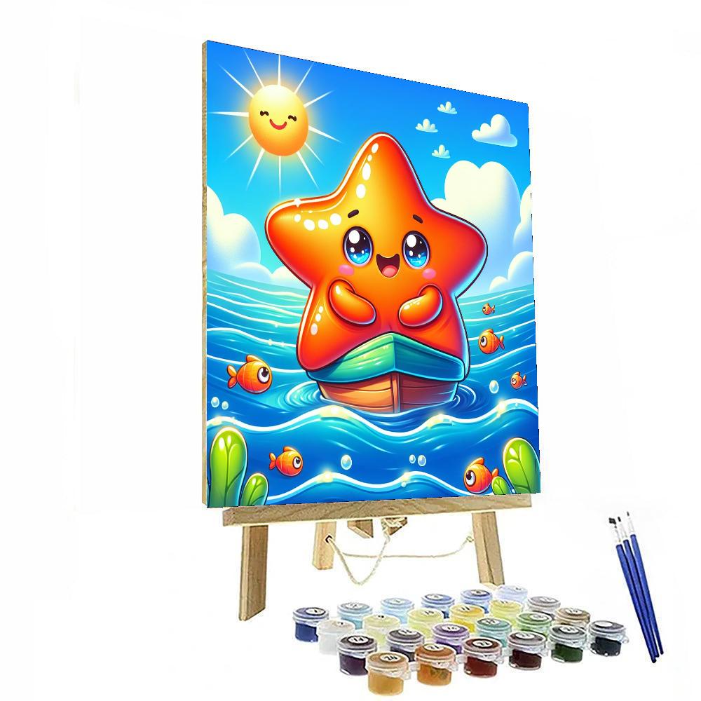 Sailing Starfish Paint By Color