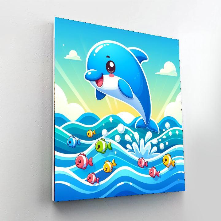 Doodle Dolphin Paint By Numbers Kits