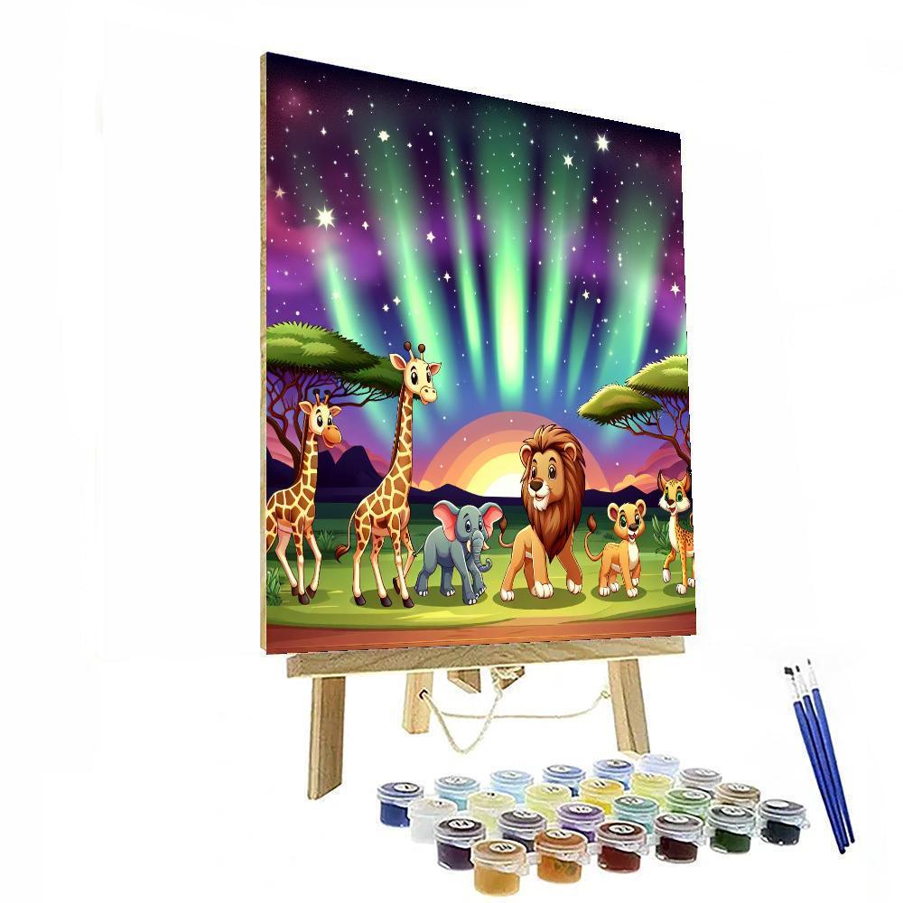 Enchanted Starry Safari Paint By Numbers Art