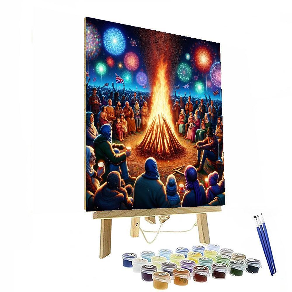 Bonfire Night - Uk Numbered Painting Kits