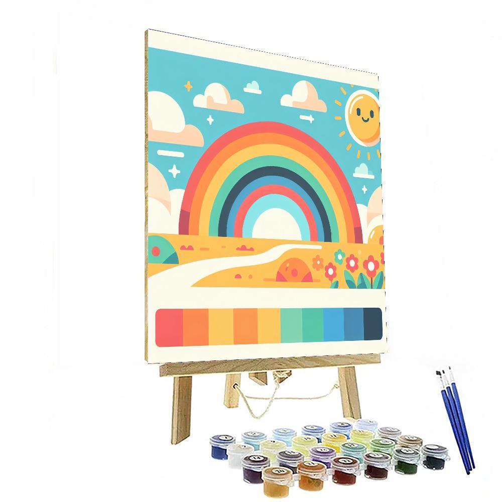 Whimsical Rainbow World Paint By Numbers Kits