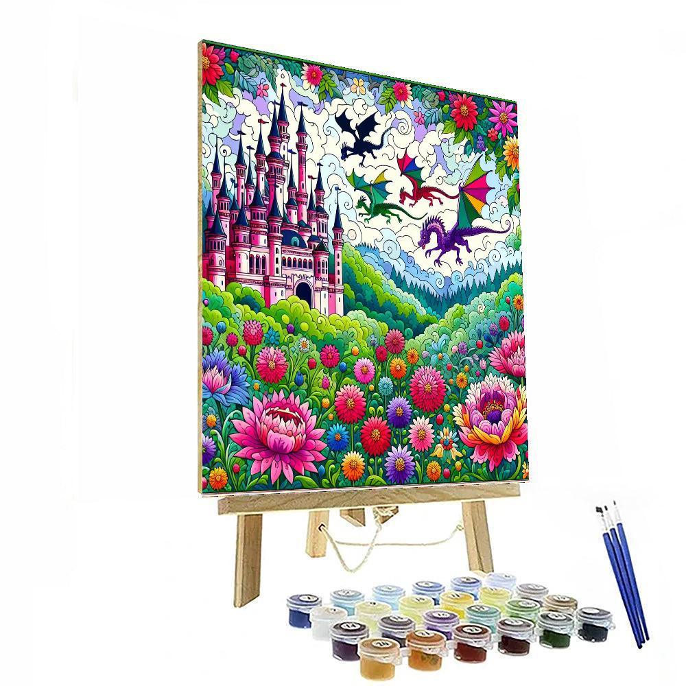 Joyful Fantasy Castle Painting By Numbers Kit