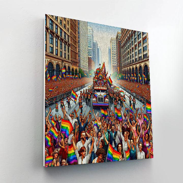 Pride Parade - Berlin, Germany Painting Number Kit