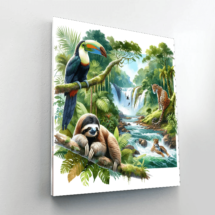Rainforest Rally Paint By Numbers
