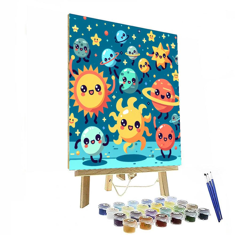 Sunshine In Space Paint By Numbers Art