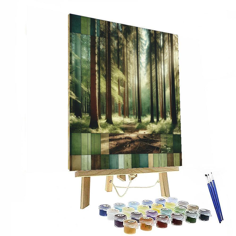 Serenity Of The Pines Paint By Number