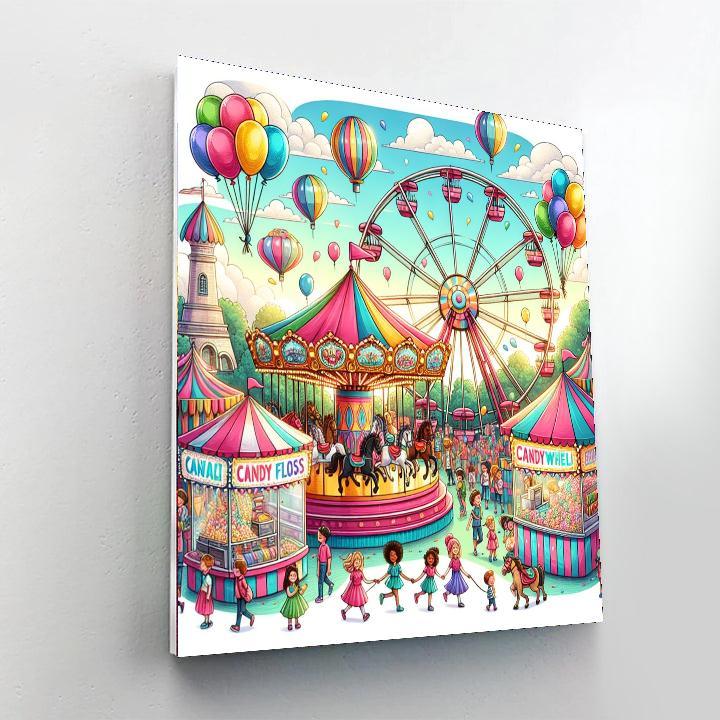 Joyful Children's Carnival Numbered Painting Kits
