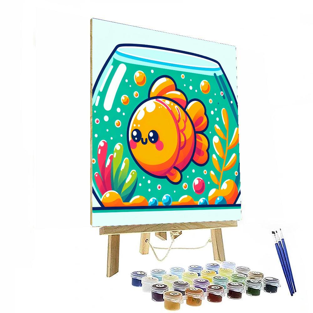 Funky Goldfish DIY Paint By Numbers