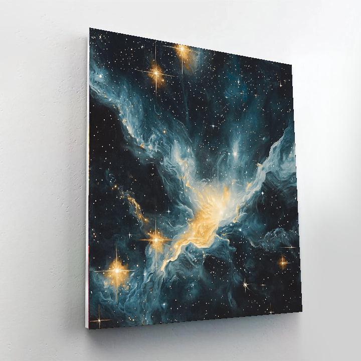 Michelangelo Inspired Starry Equinox  DIY Paint By Numbers